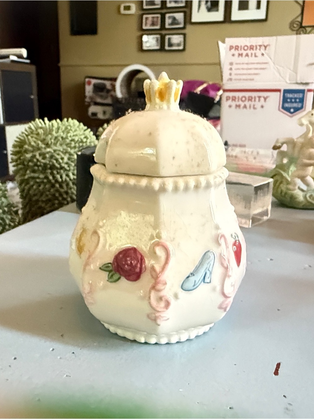 Disney Princess Pink and White Porcelain Play Tea Set - Picture 9 of 9